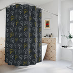 Unique Gift for Electrician Bright Idea Shower Curtain, Modern Bathroom Decor, Light Bulb Pattern, Fun Home Accent