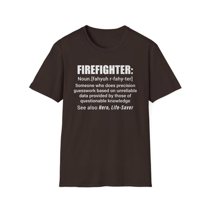 Firefighter Definition Unisex Softstyle T-Shirt - Perfect Gift for Heroes