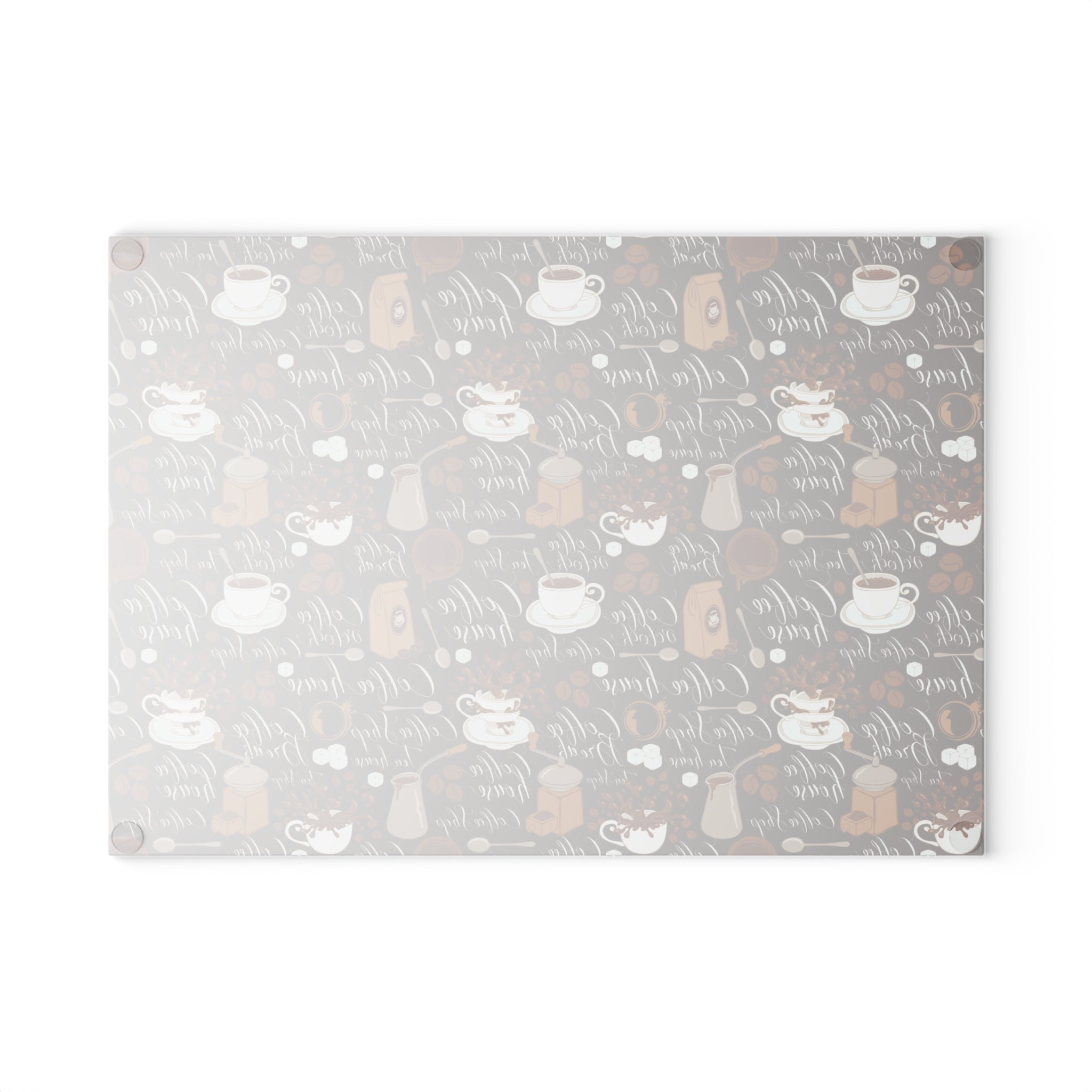 Coffee Lover's Glass Cutting Board | Kitchen Decor, Unique Gift, Home Cooking, Coffee-Themed Kitchenware, Modern Cooking Accessory