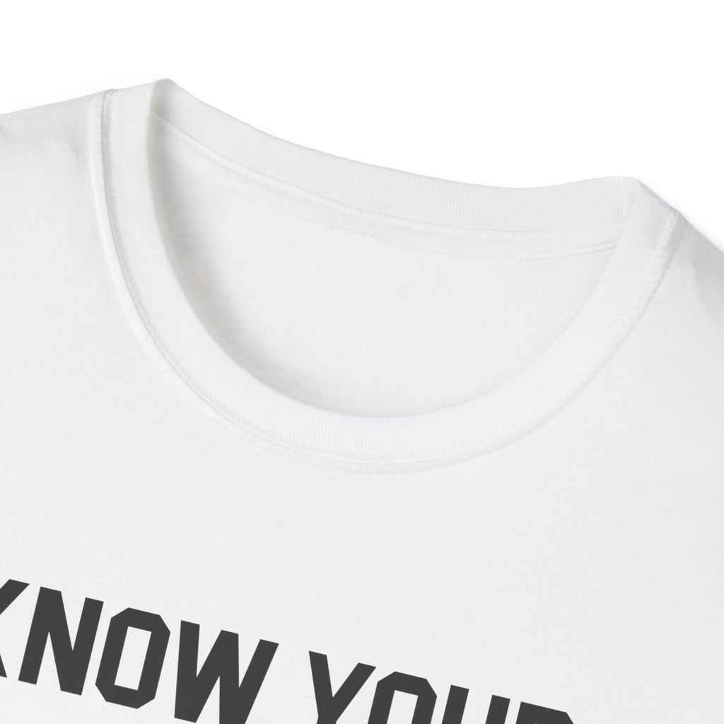 Unisex Softstyle T-Shirt - Know Your Limits | Motivational Tee, Gift for Nature Lovers, Inspirational Attire, Outdoor Adventure Shirt