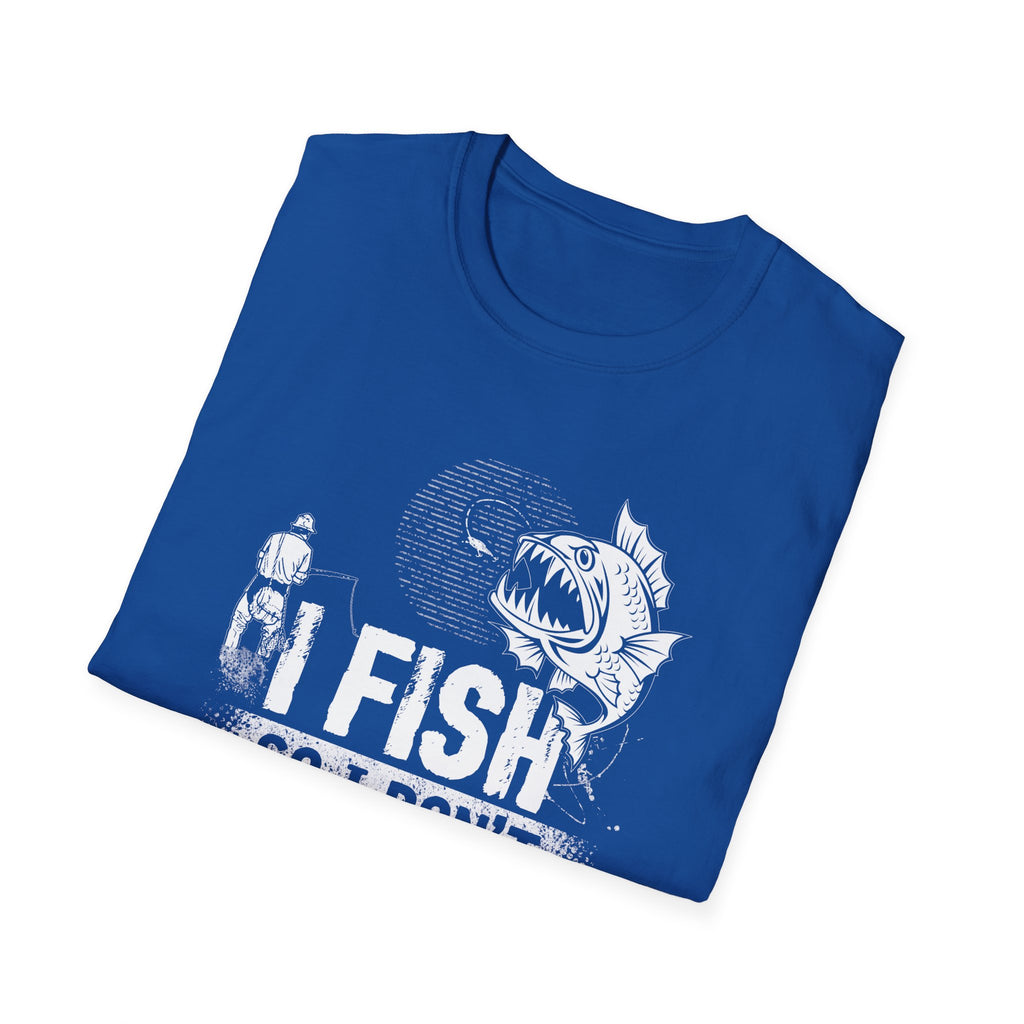 Funny Fishing T-Shirt - "I Fish So I Don't Choke People" - Unisex Softstyle Tee for Anglers