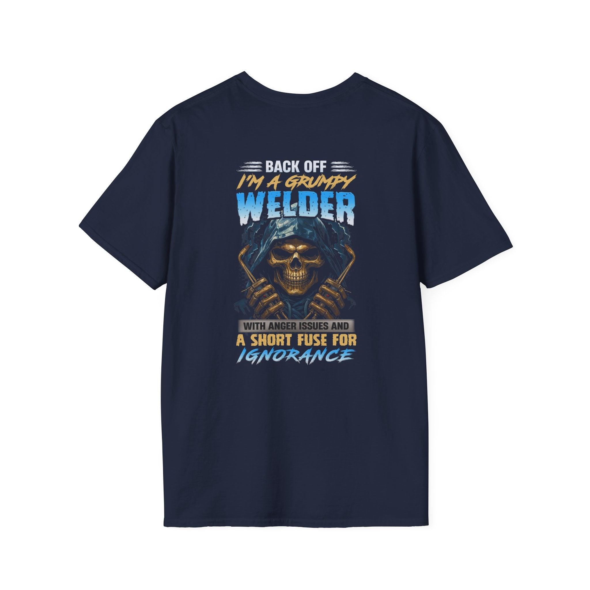Grumpy Welder T-Shirt | Fun Gift for Welders | Unisex Softstyle Tee for Labor Day, Birthdays, or Just Because