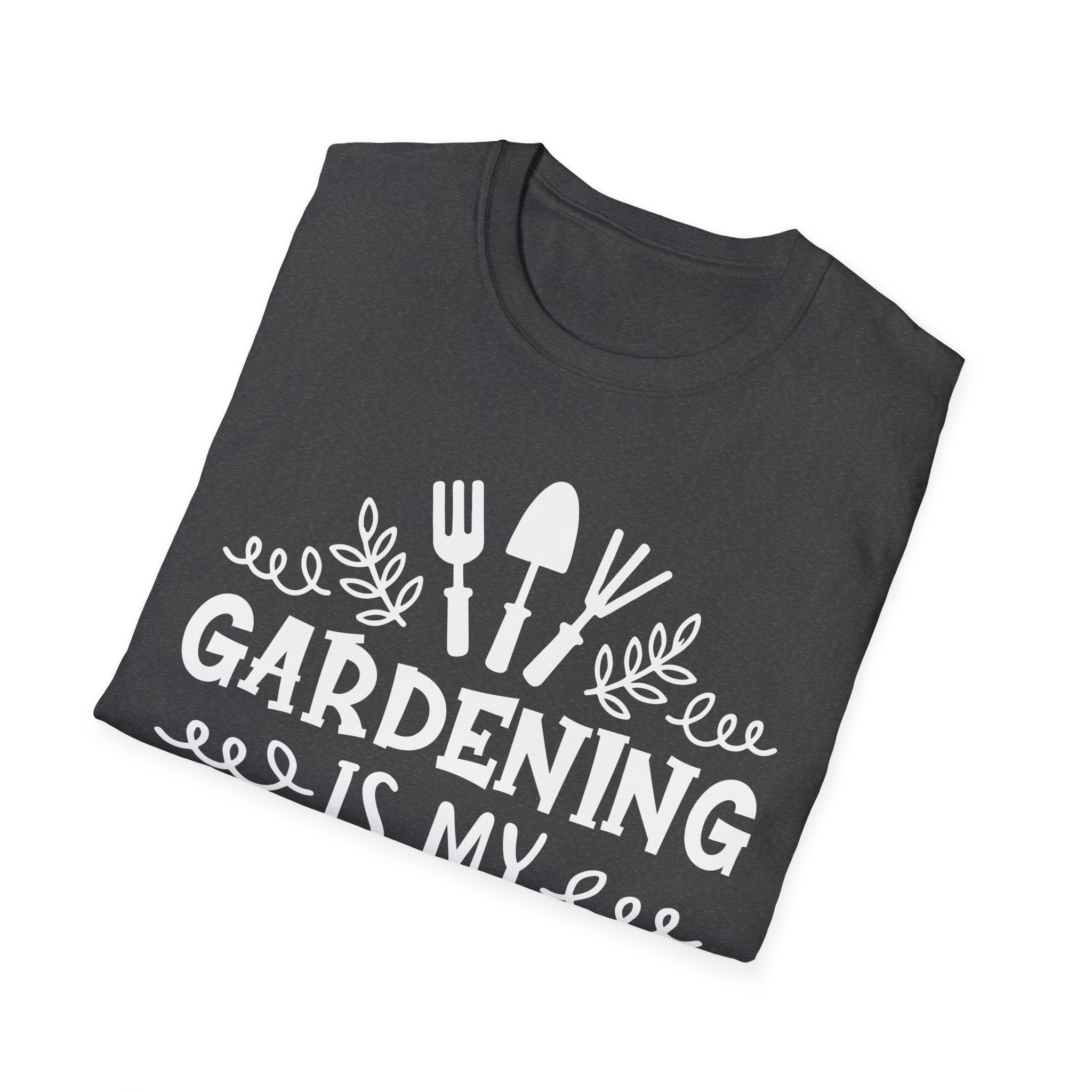 Gardening Is My Therapy Unisex Softstyle T-Shirt - Perfect Gift for Garden Lovers