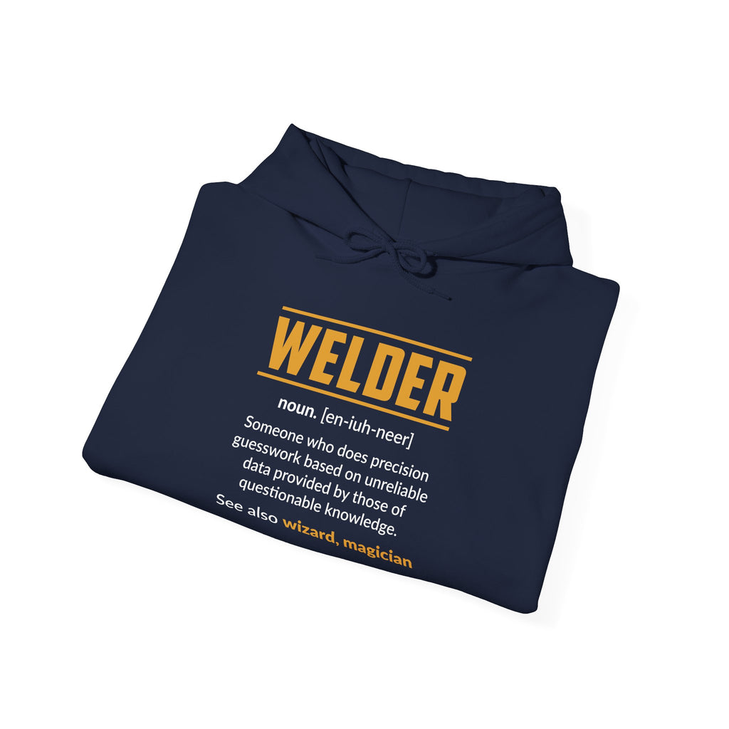 Welder Definition Hoodie, Funny Hoodie for Welders, Gift for Tradespeople, Workwear Sweatshirt, Unique Welding Apparel