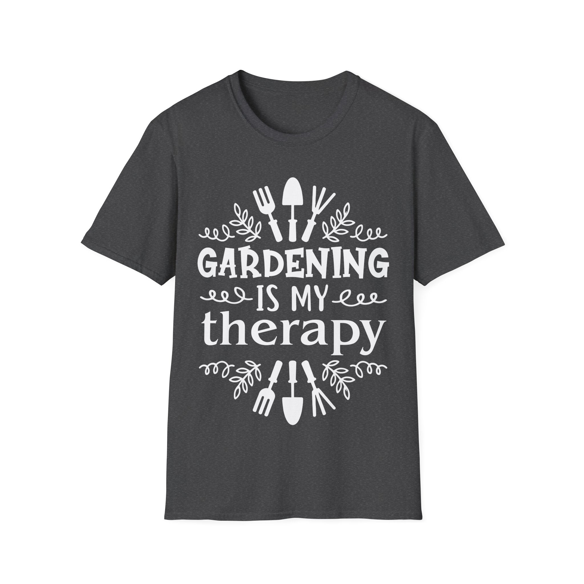 Gardening Is My Therapy Unisex Softstyle T-Shirt - Perfect Gift for Garden Lovers