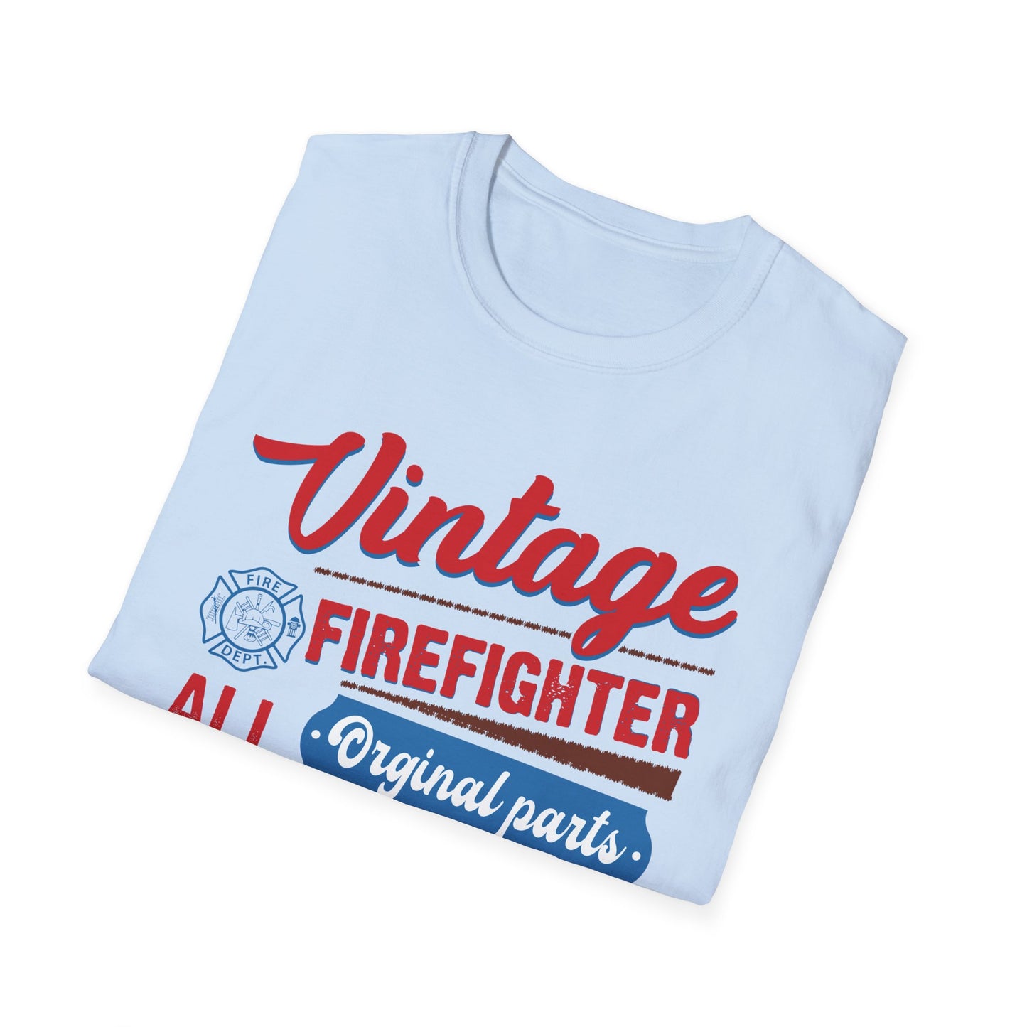 Vintage Firefighter Unisex T-Shirt - Original Parts Aged to Excellence