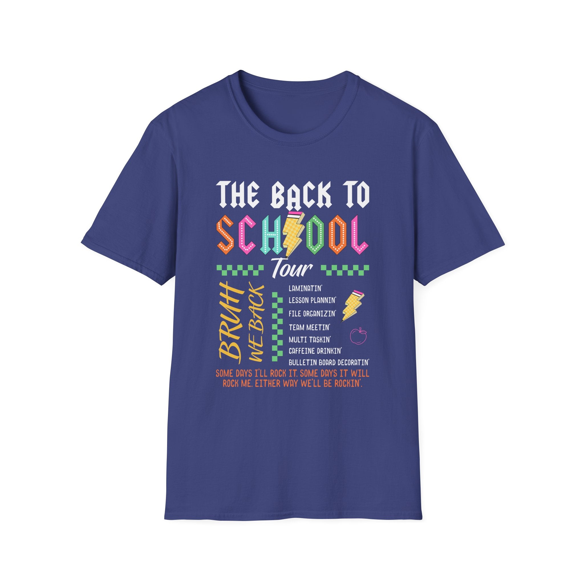 Back to School Tour Unisex T-Shirt, Funny School Tee, Student Gift Shirt, Summer Break Tops, Casual School Wear