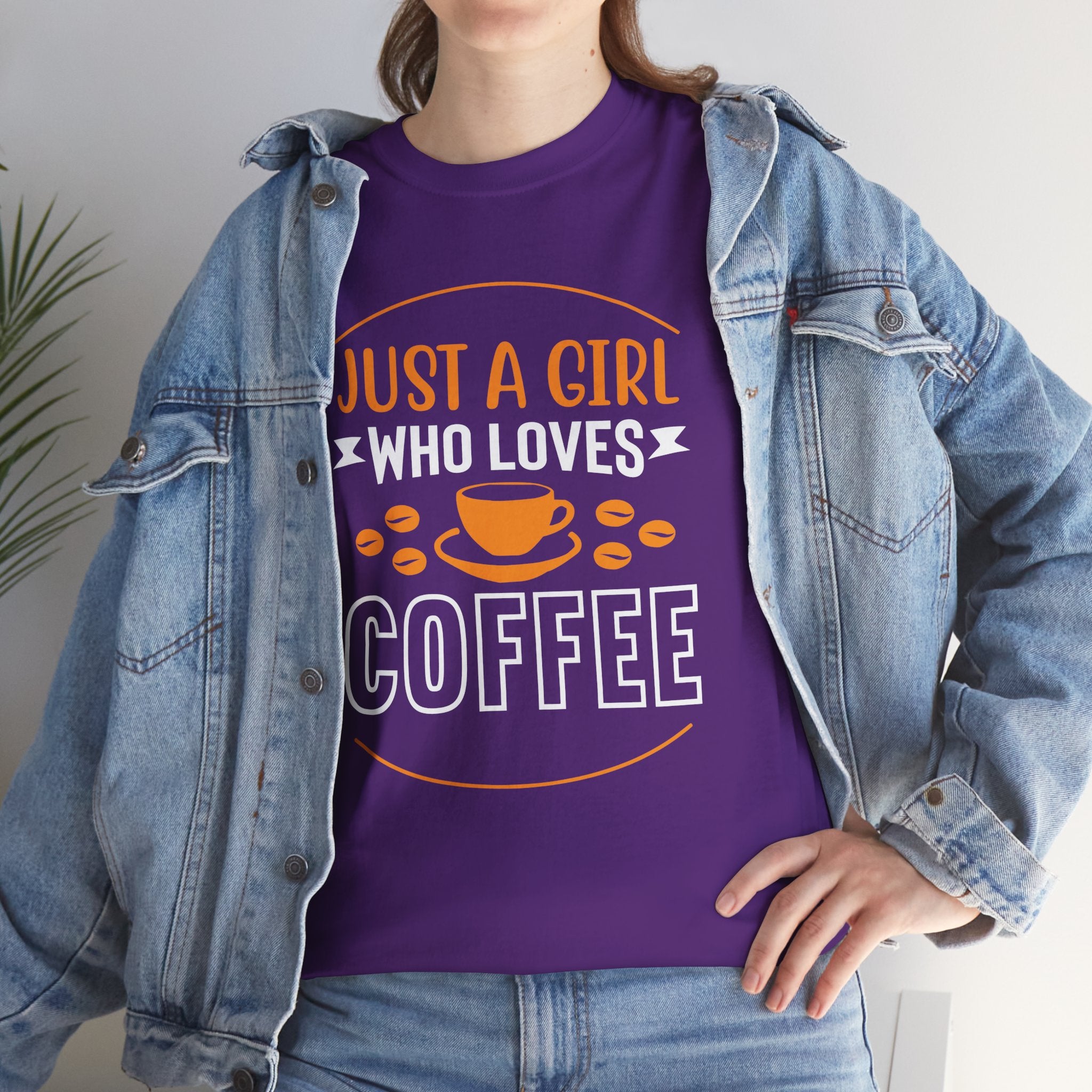 Just A Girl Who Loves Coffee T-Shirt — Cute Coffee Lover Tee