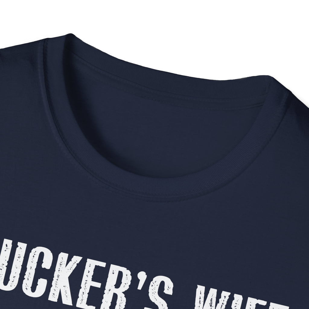 Trucker's Wife Tee, Funny Unisex Jersey Tee, Wife Gift, Trucker Apparel, Casual Humor T-Shirt