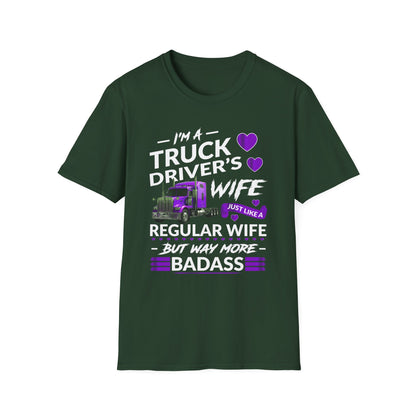 Truck Driver's Wife Tee, Gifts for Truckers, Mother's Day, Birthday, Casual Wear, Express Love