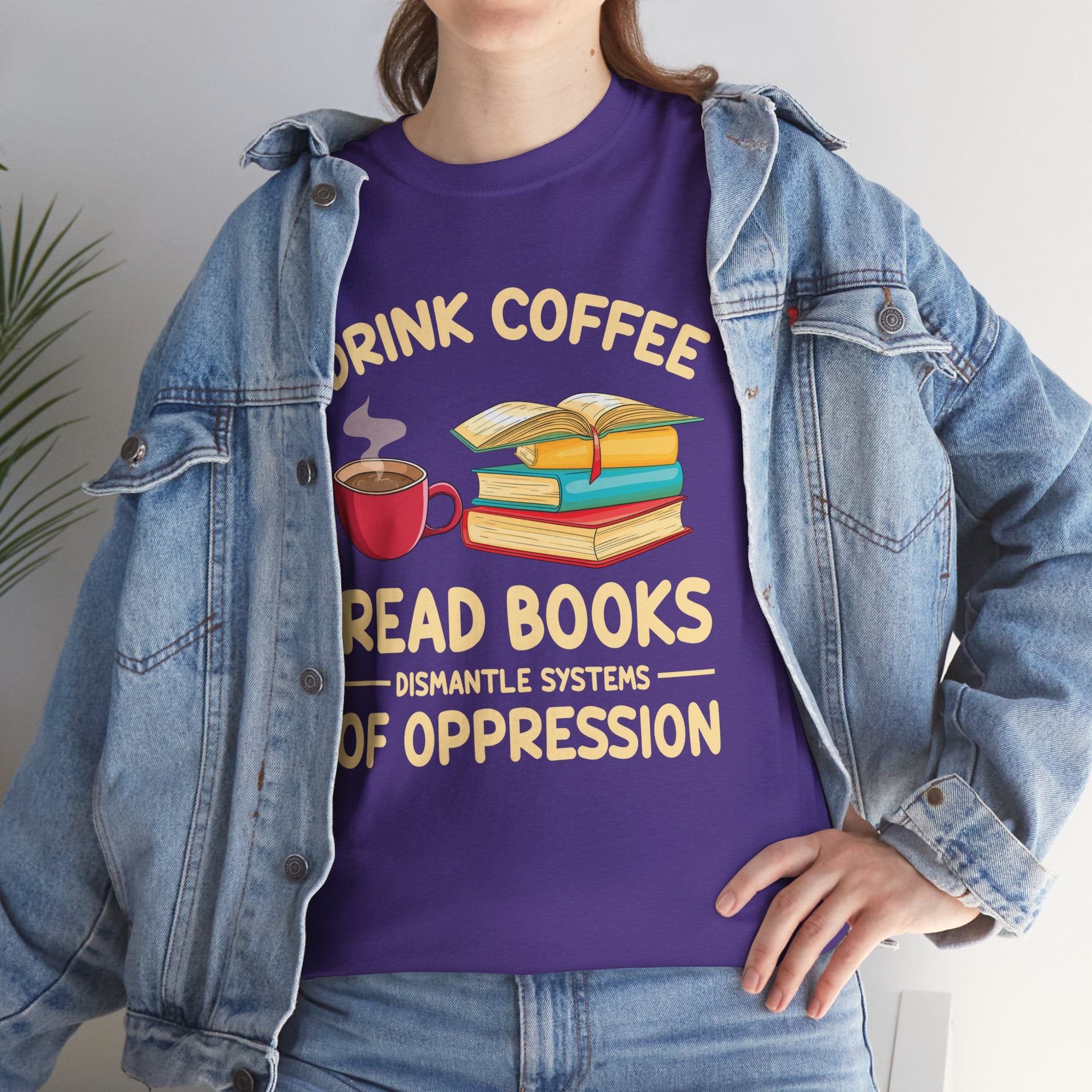 Book Lover T-Shirt — Drink Coffee, Read Books Tee