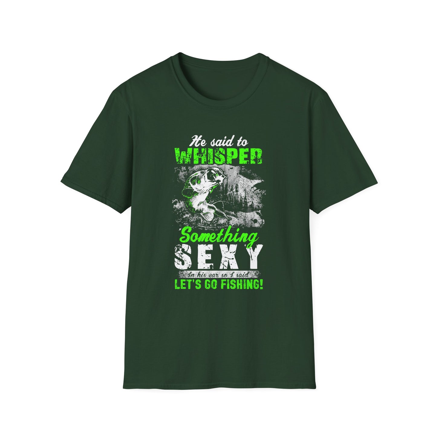 Let's Go Fishing Unisex Softstyle T-Shirt - Perfect Gift for Fishing Enthusiasts
