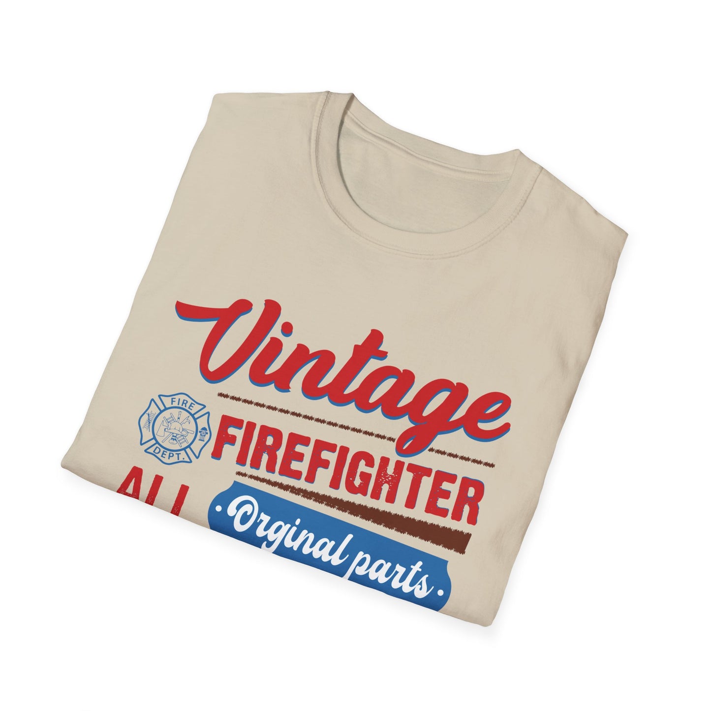 Vintage Firefighter Unisex T-Shirt - Original Parts Aged to Excellence