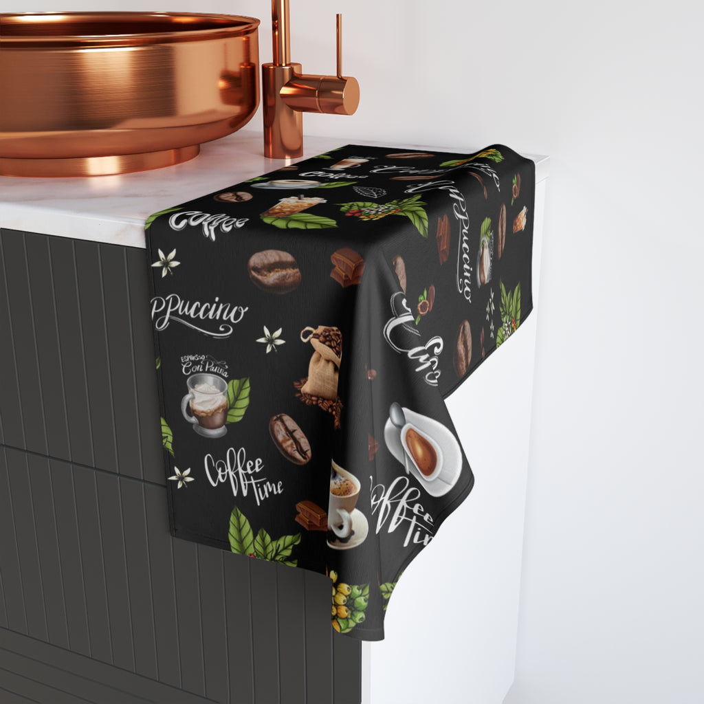 Coffee Lovers Hand Towel, Kitchen Decor, Gift for Baristas, Coffee Themed, Housewarming Gifts, Coffee Lover's Collection