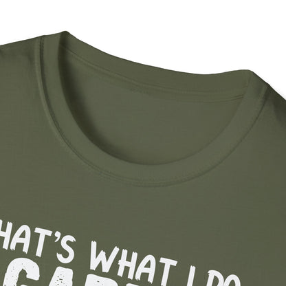 Funny Gardening Dog Lovers Unisex T-Shirt - "That's What I Do" Gardening & Dog Play T-Shirt