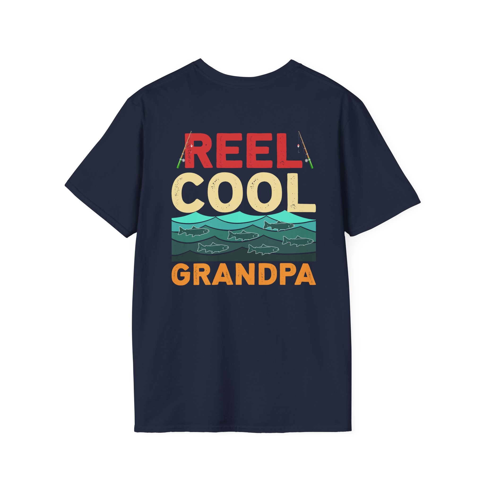 Reel Cool Grandpa T-Shirt, Fishing Gift, Unisex Softstyle Tee, Father's Day Apparel, Cool Grandpa Shirt, Outdoor Lifestyle Wear
