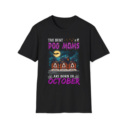 Spooky Basset Hound Dog Mom Tee