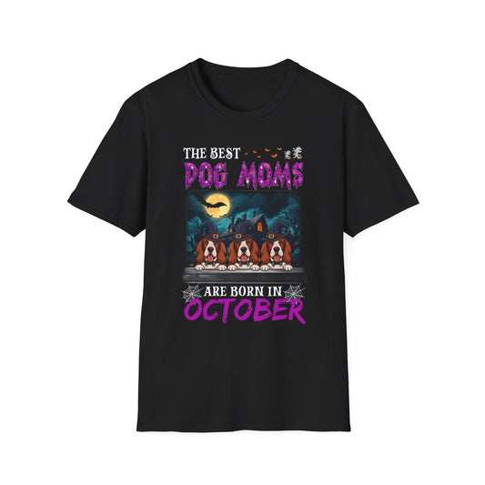 Spooky Basset Hound Dog Mom Tee