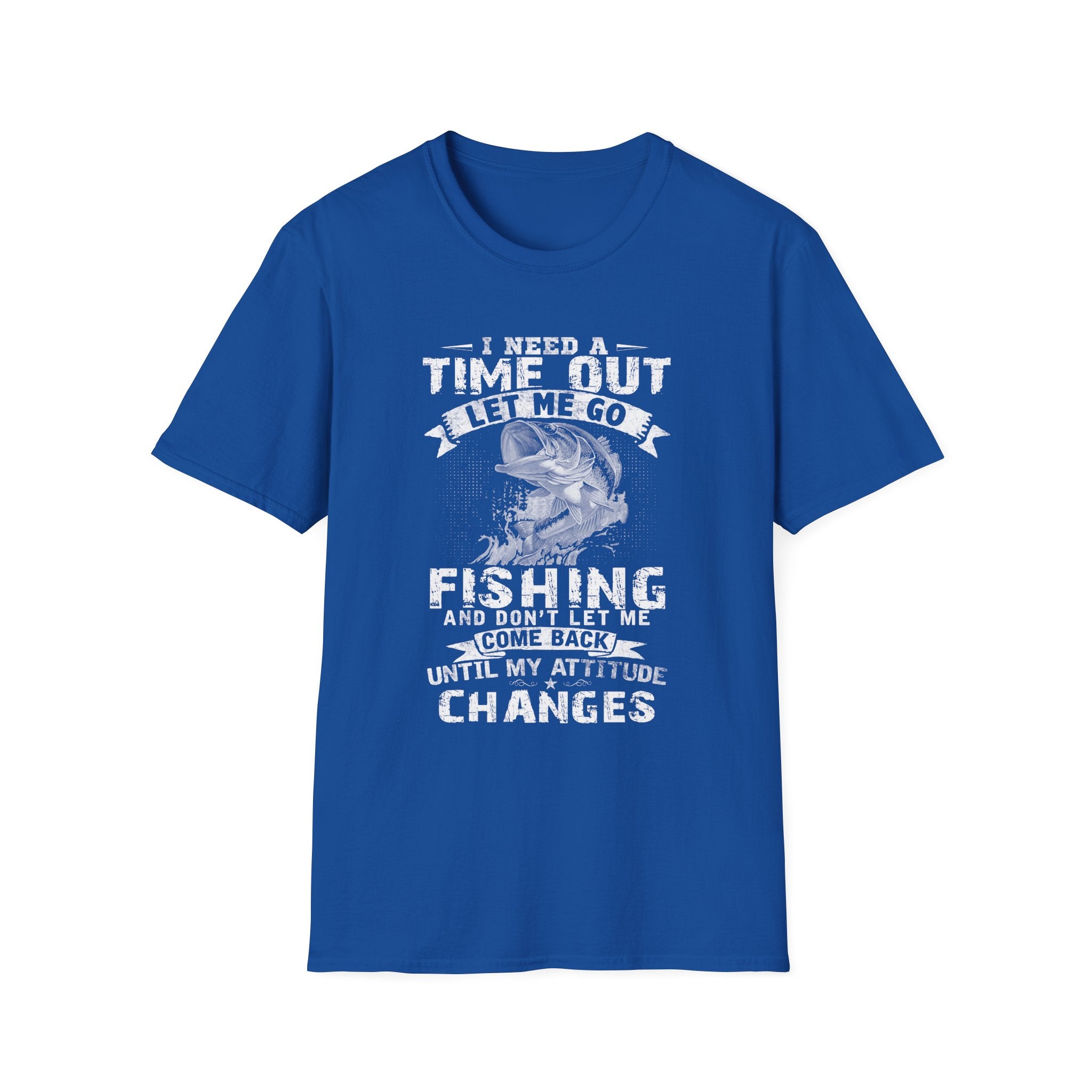 Funny Fishing T-Shirt – "I Need a Time Out, Let Me Go Fishing"