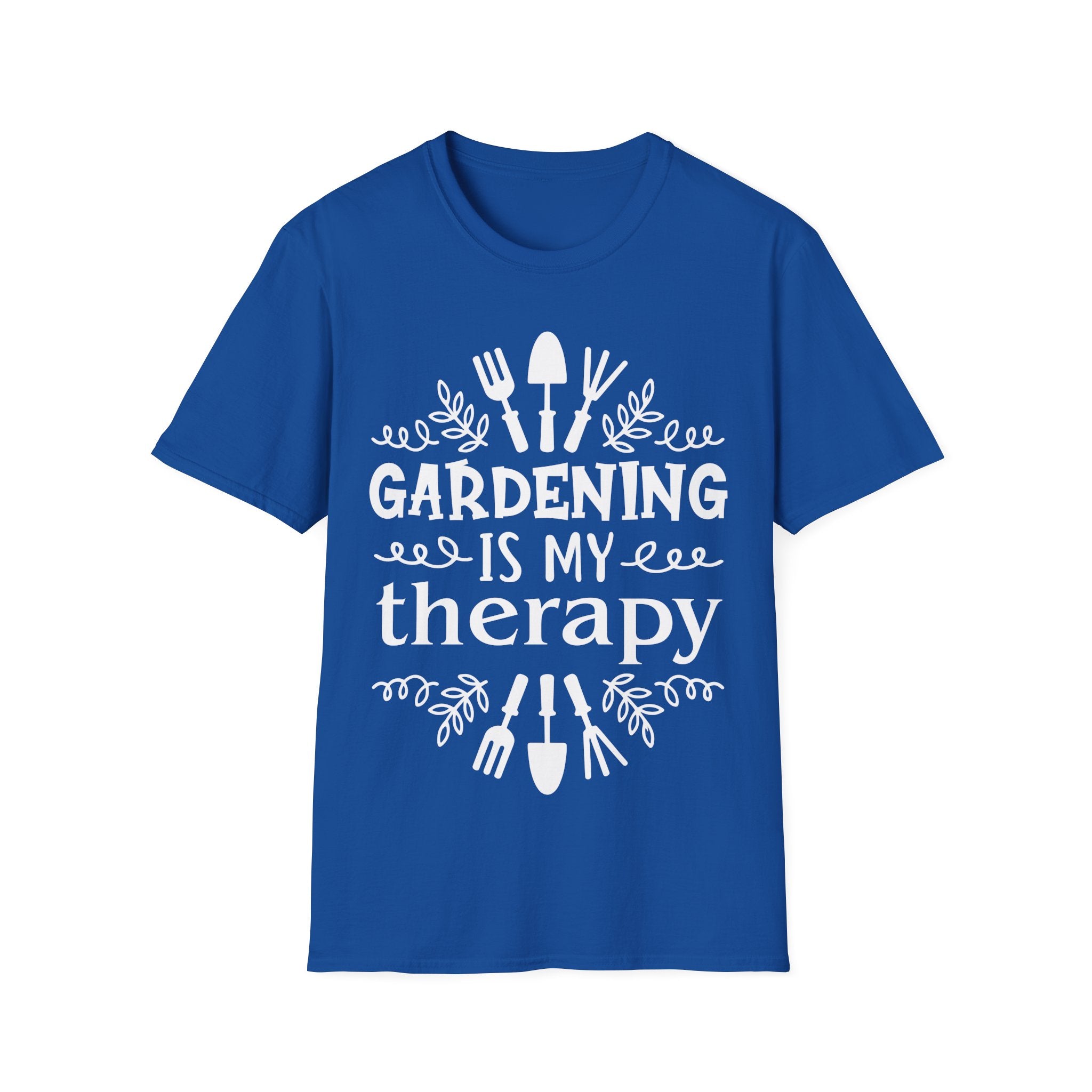 Gardening Is My Therapy Unisex Softstyle T-Shirt - Perfect Gift for Garden Lovers