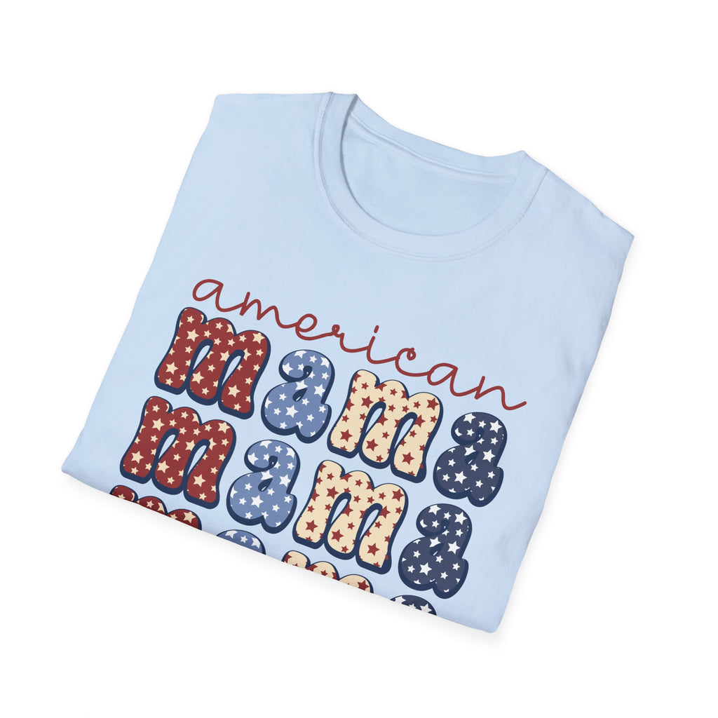 American Mama Patriotic T-Shirt, Casual Tee, Unisex T-Shirt