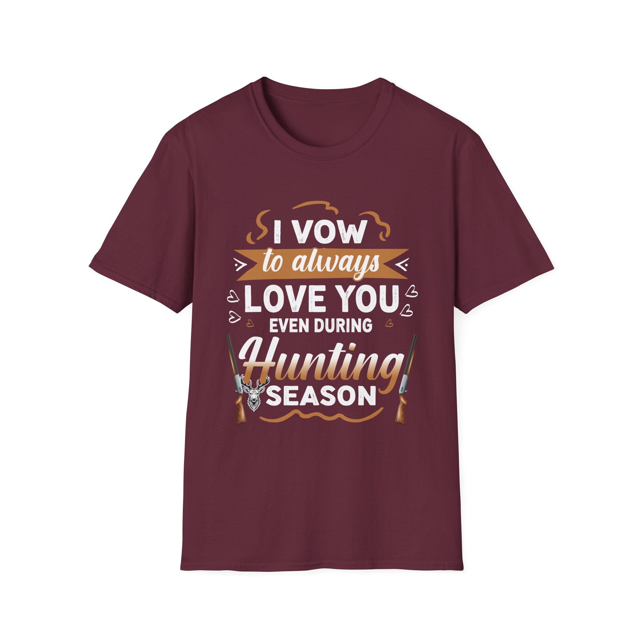 Hunting Season Love T-Shirt - Unisex Softstyle Tee for Outdoor Enthusiasts