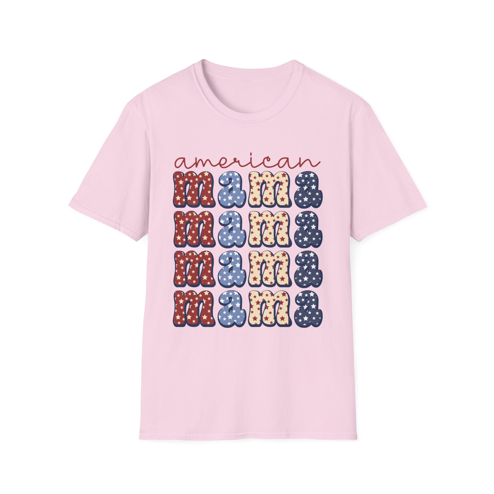 American Mama Patriotic T-Shirt, Casual Tee, Unisex T-Shirt