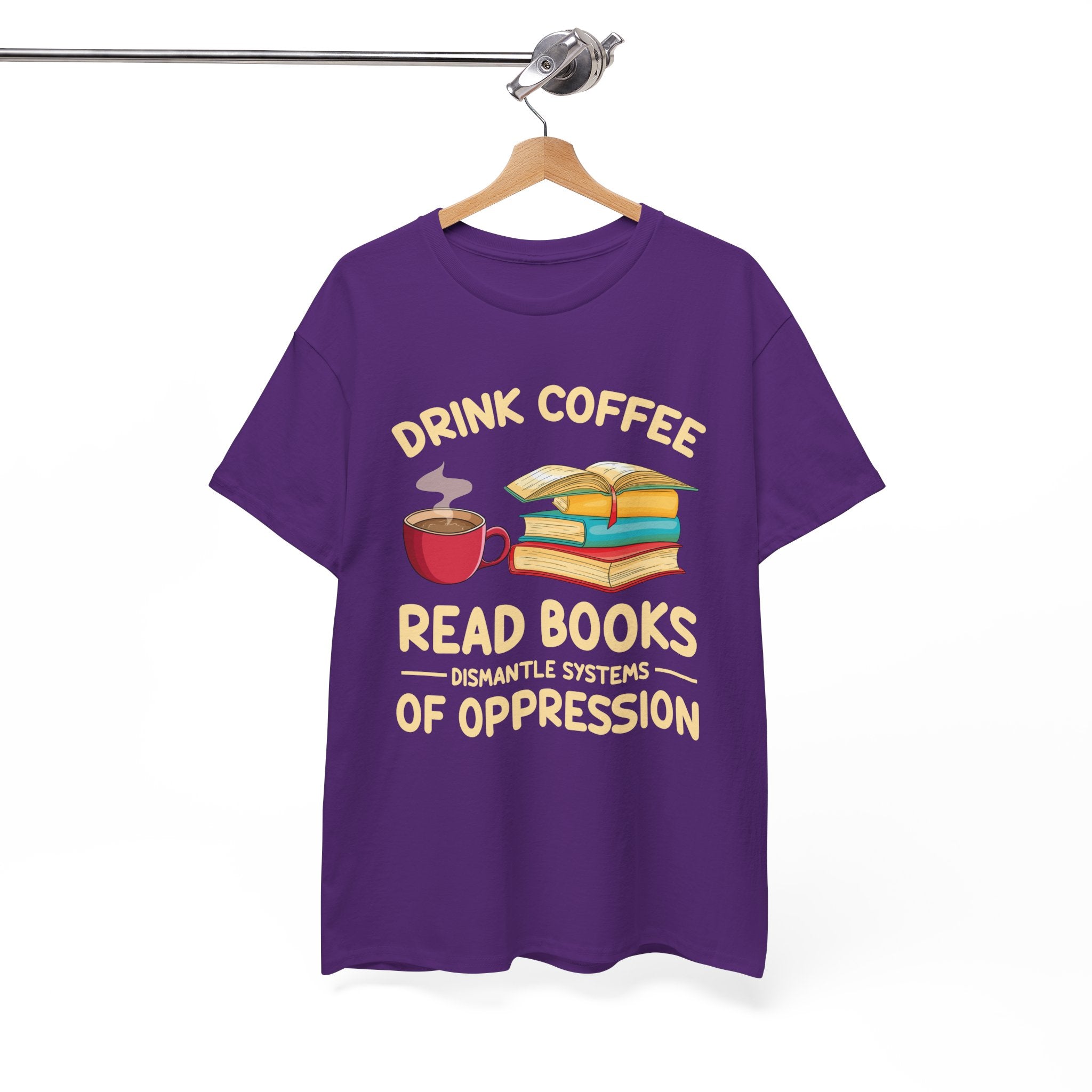 Book Lover T-Shirt — Drink Coffee, Read Books Tee