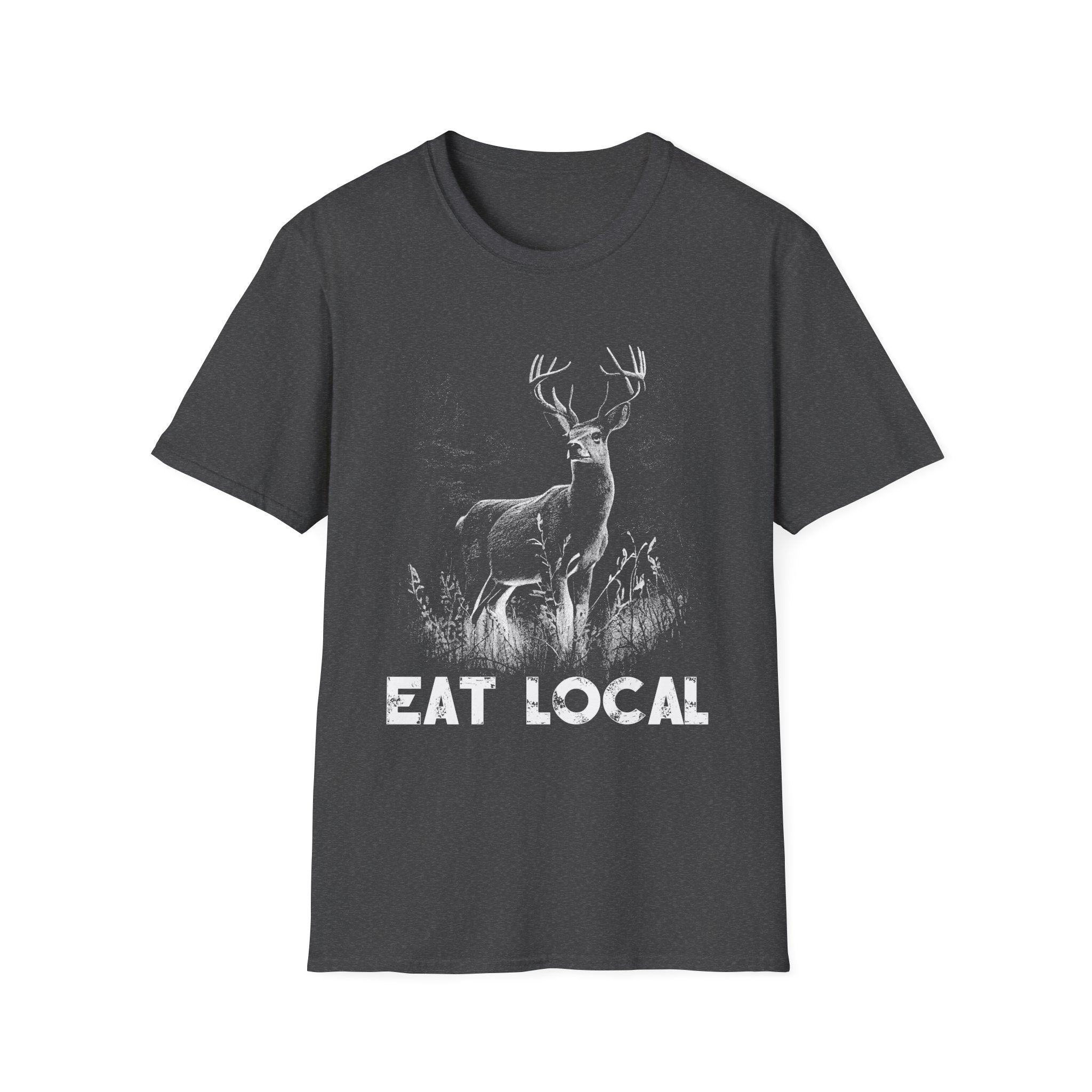 Eat Local Unisex Softstyle T-Shirt - Eco-Friendly Wildlife Tee