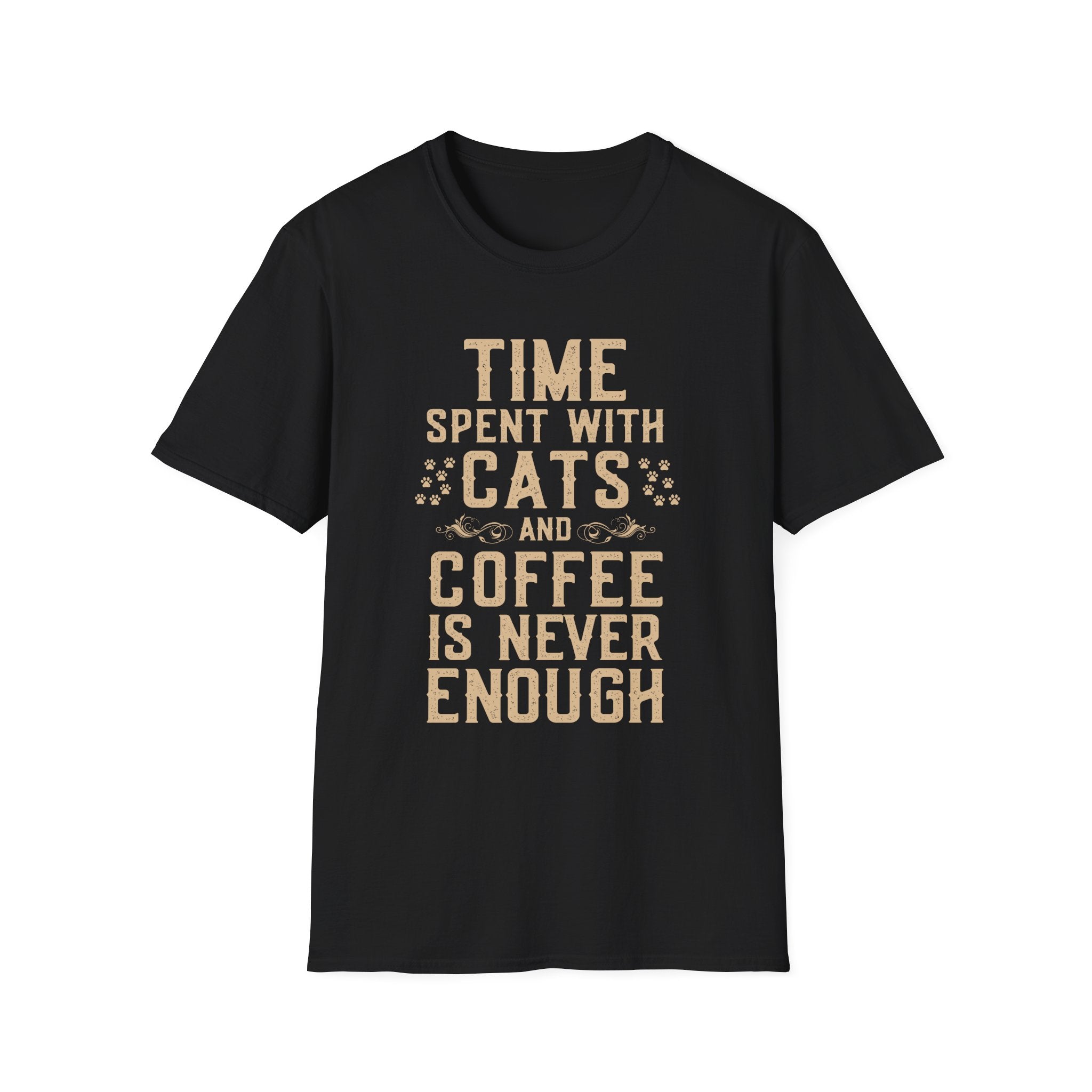 Time Spent with Cats and Coffee Is Never Enough T-Shirt