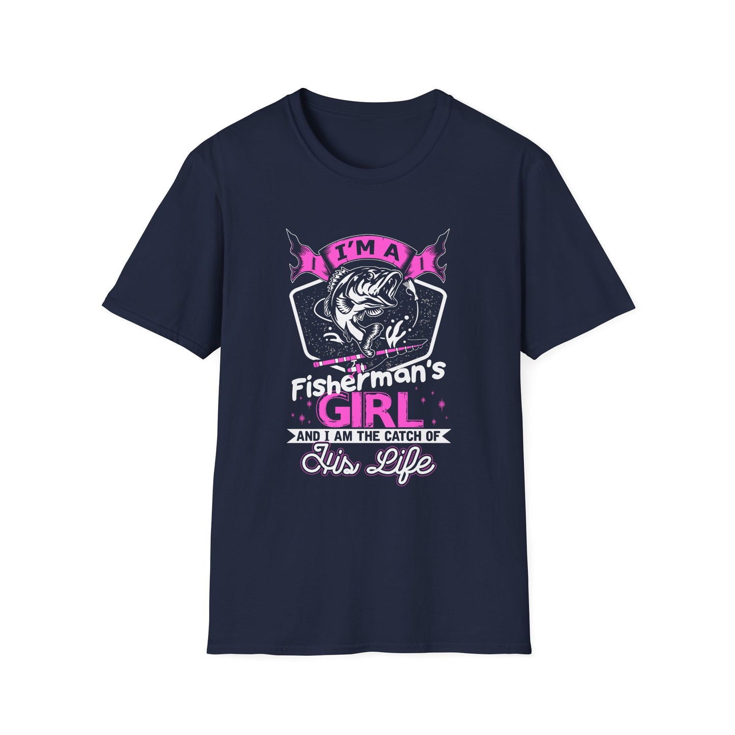Fisherman's Girl Unisex Softstyle T-Shirt - Perfect Gift for Fishing Enthusiasts