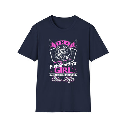 Fisherman's Girl Unisex Softstyle T-Shirt - Perfect Gift for Fishing Enthusiasts
