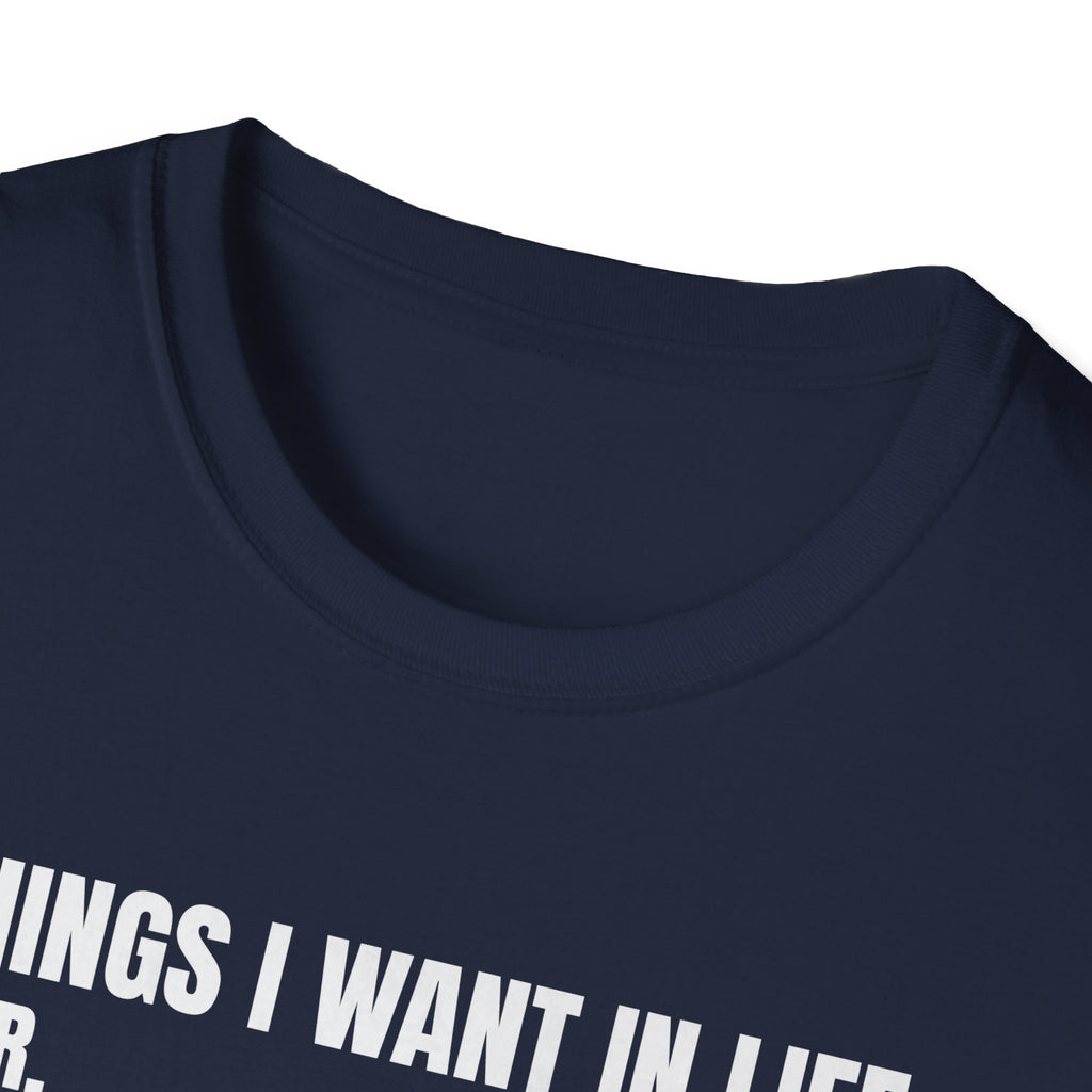 Hunting Life Unisex Softstyle T-Shirt - 8 Things I Want in Life Design