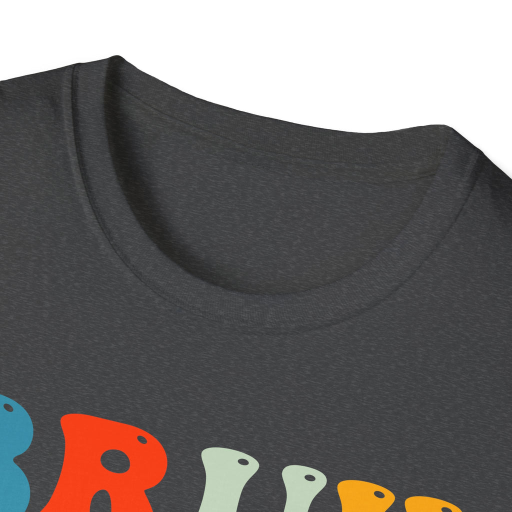 Retro Fun T-Shirt: 'Bruh We Back' Graphic Tee for Summer Vibes, Perfect for Casual Days, Festivals, or Gift Ideas