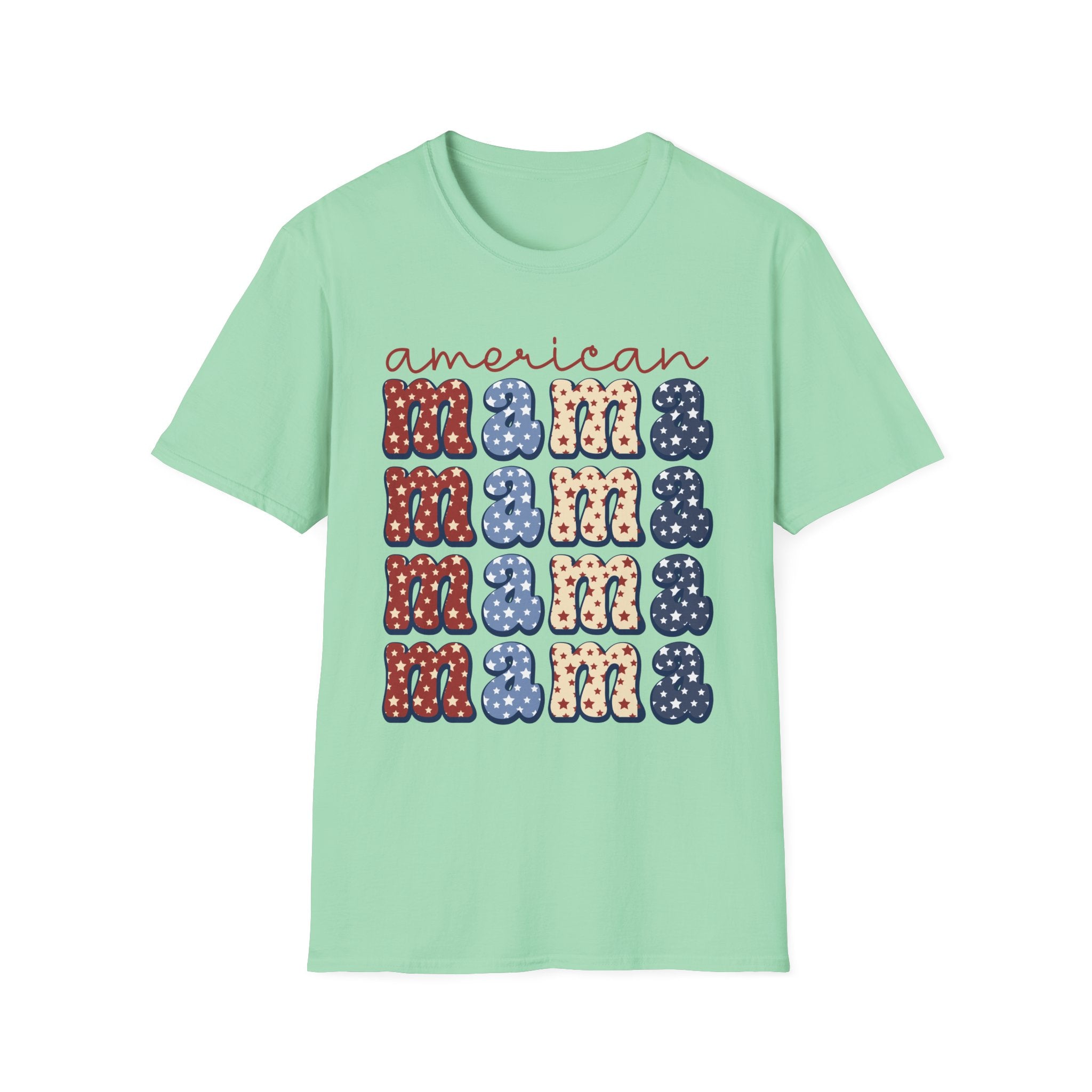 American Mama Patriotic T-Shirt, Casual Tee, Unisex T-Shirt