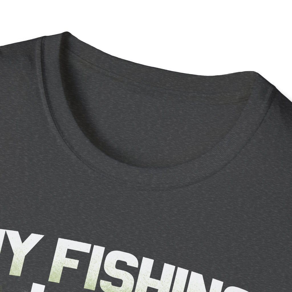 Funny Fishing T-Shirt - My Fishing Line Isn't The Only Thing I Get Wet - Unisex Softstyle Wear