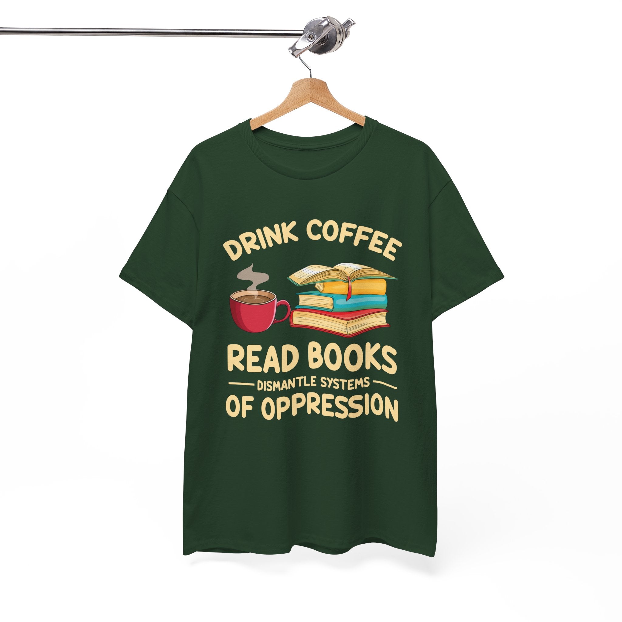 Book Lover T-Shirt — Drink Coffee, Read Books Tee