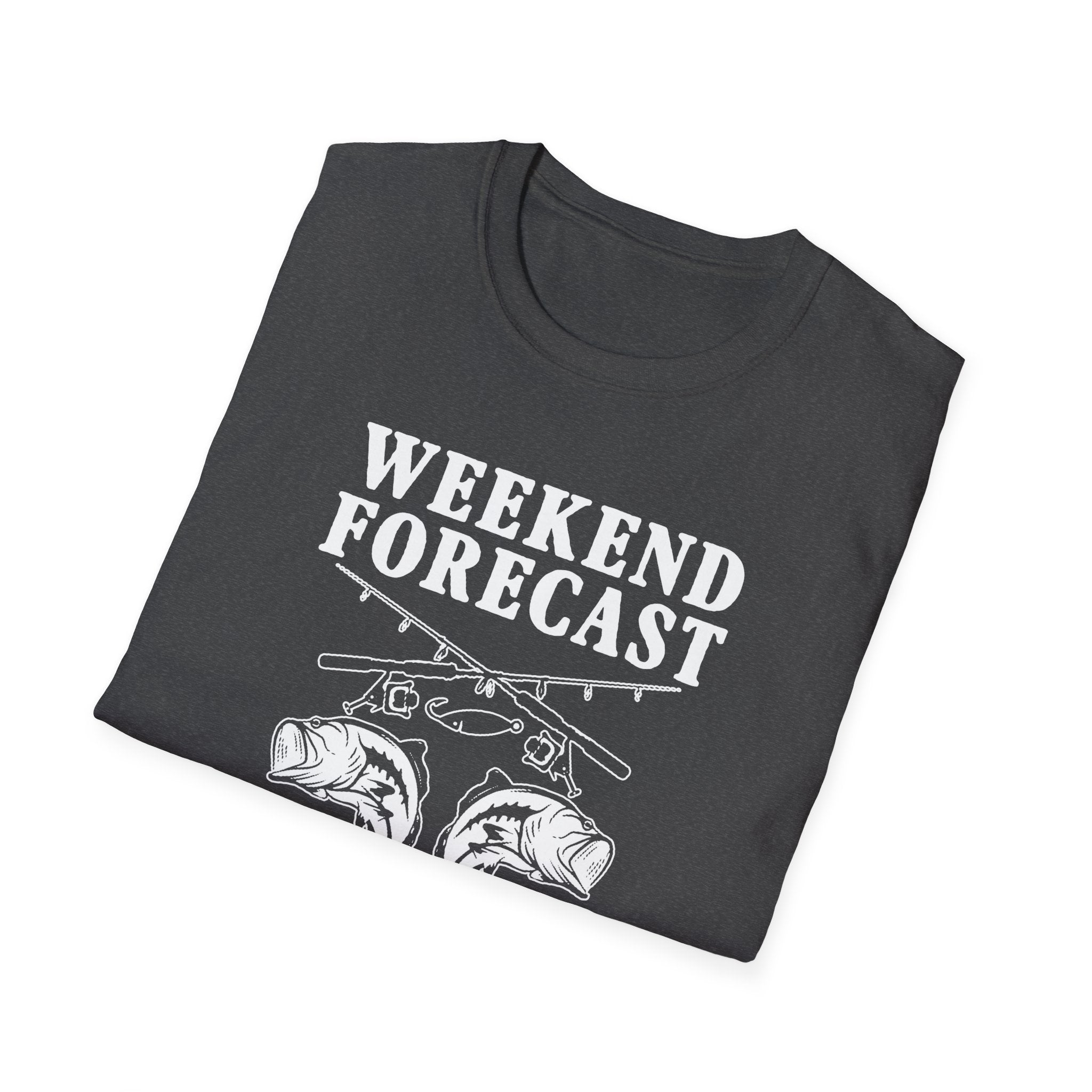 Fishing Weekend Forecast Unisex Softstyle T-Shirt