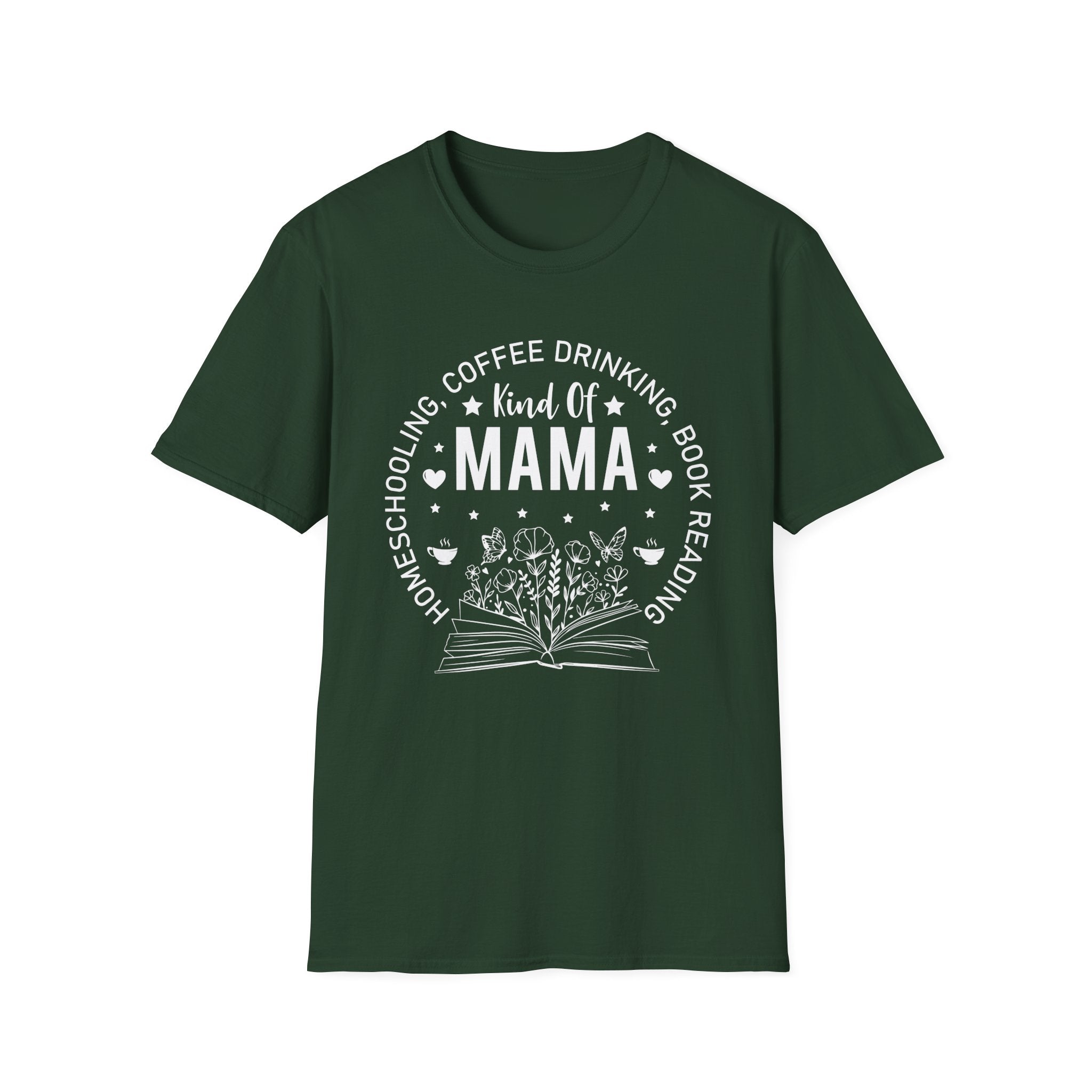 Homeschooling, Coffee-Drinking, Book-Reading Kind of Mama T-Shirt