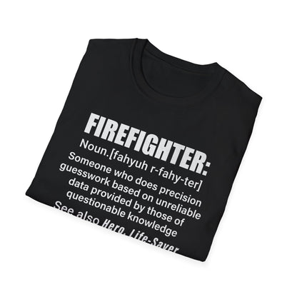 Firefighter Definition Unisex Softstyle T-Shirt - Perfect Gift for Heroes,,,..