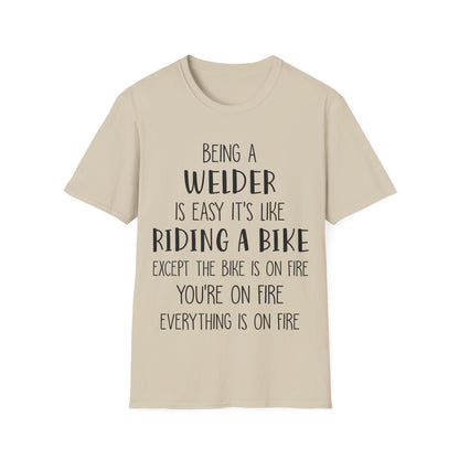Funny Welder T-Shirt - Welding Humor Tee for Mechanics and Tradespeople