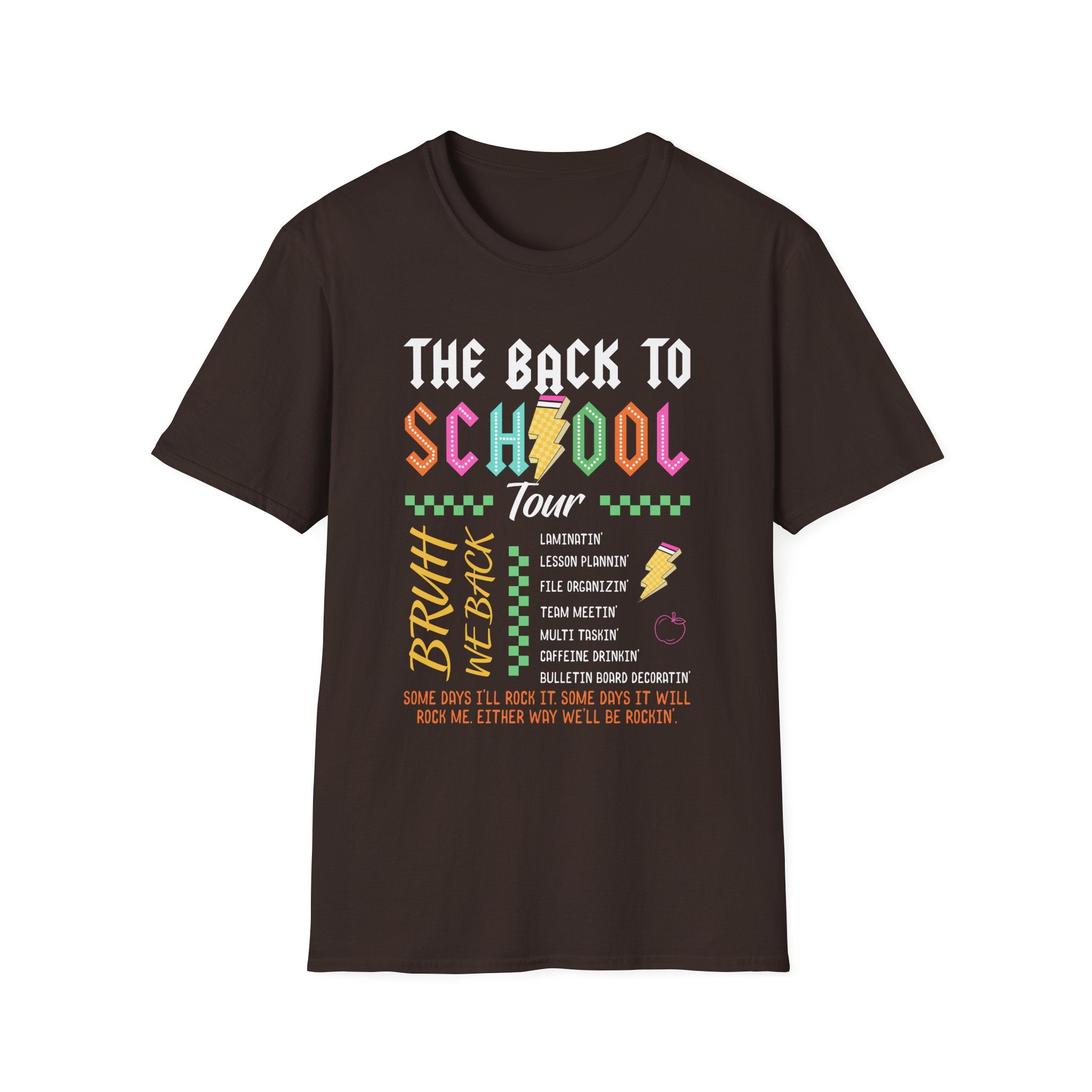 Back to School Tour Unisex T-Shirt, Funny School Tee, Student Gift Shirt, Summer Break Tops, Casual School Wear