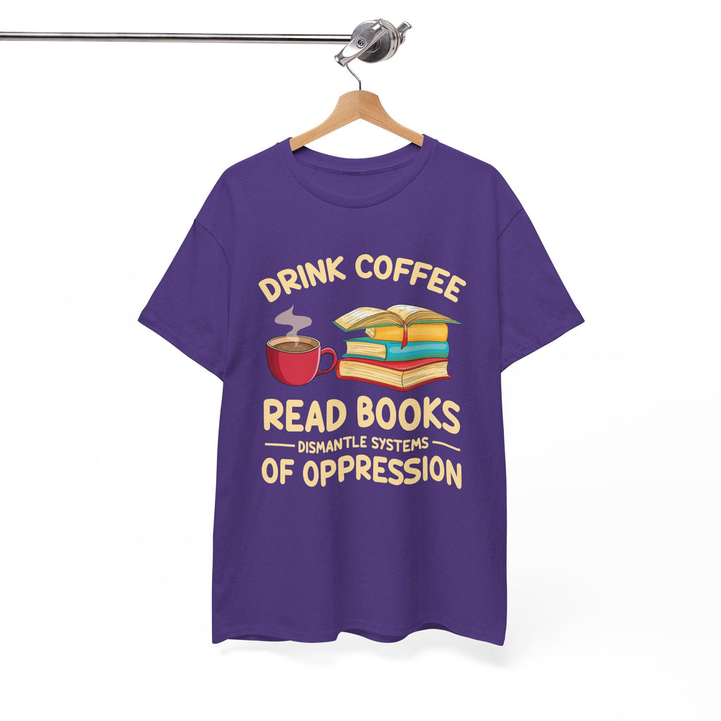 Book Lover T-Shirt — Drink Coffee, Read Books Tee