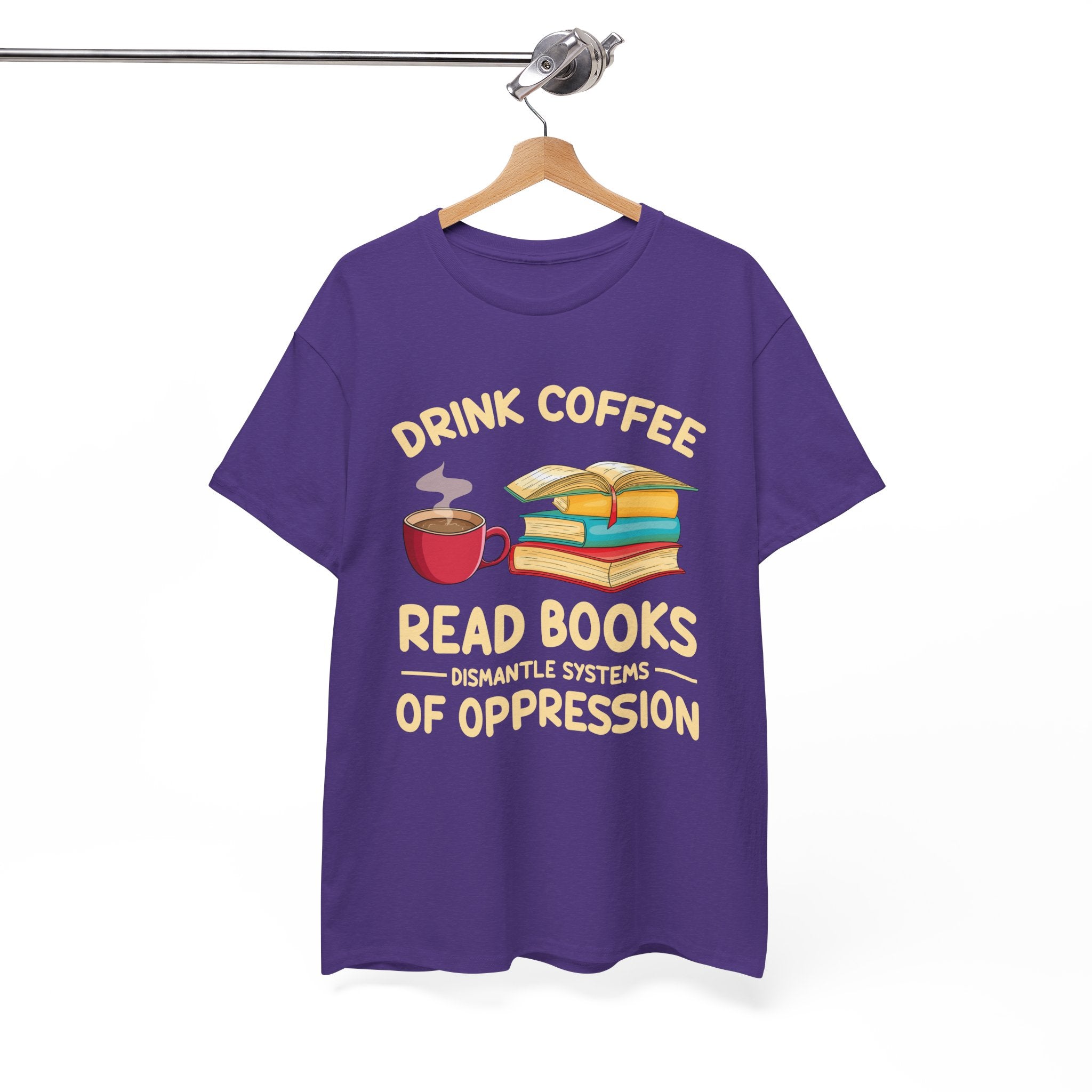 Book Lover T-Shirt — Drink Coffee, Read Books Tee