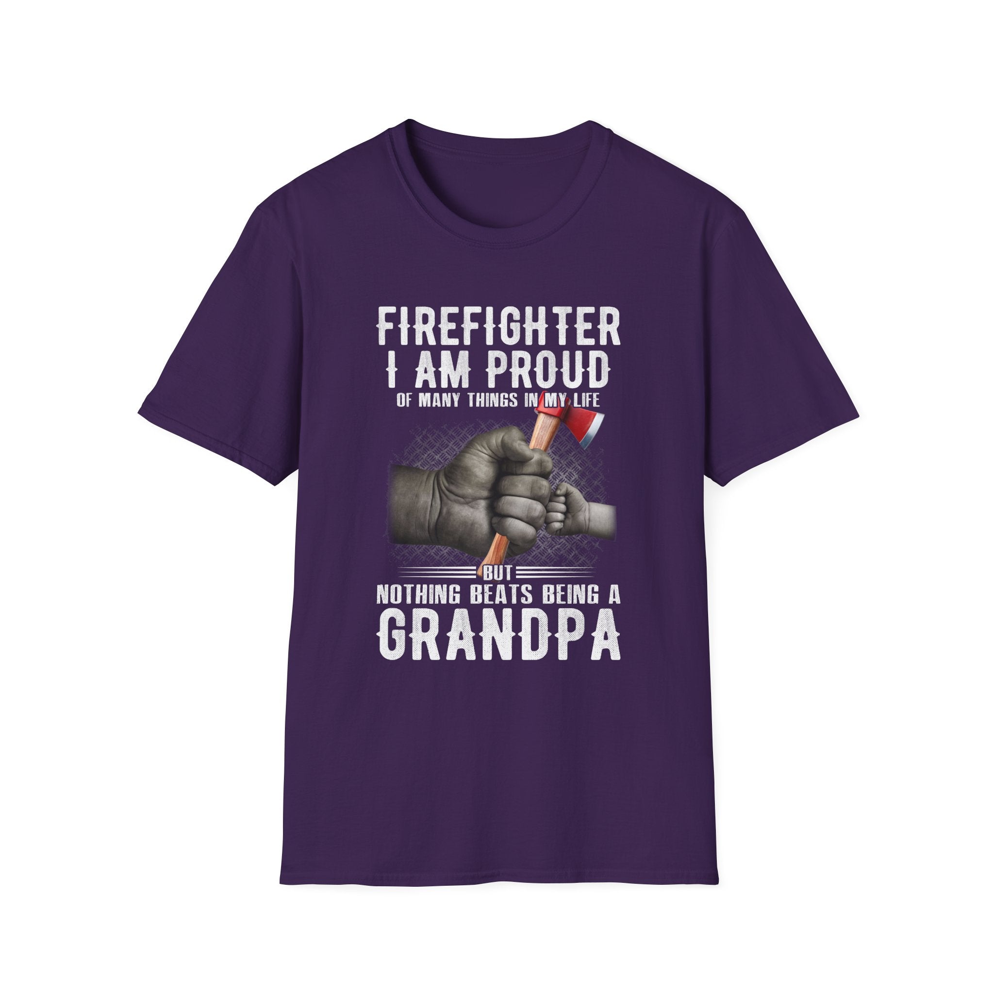 Proud Firefighter Grandpa T-Shirt | Perfect Gift for Grandpas | Casual Comfort,,,..