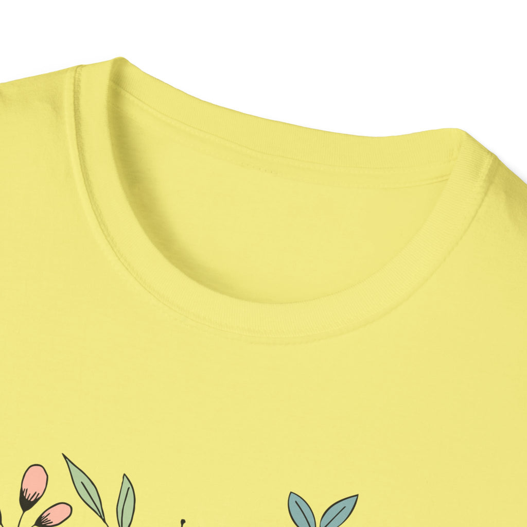 Floral Grandma T-Shirt - My Favorite People Call Me - Unisex Softstyle Tee