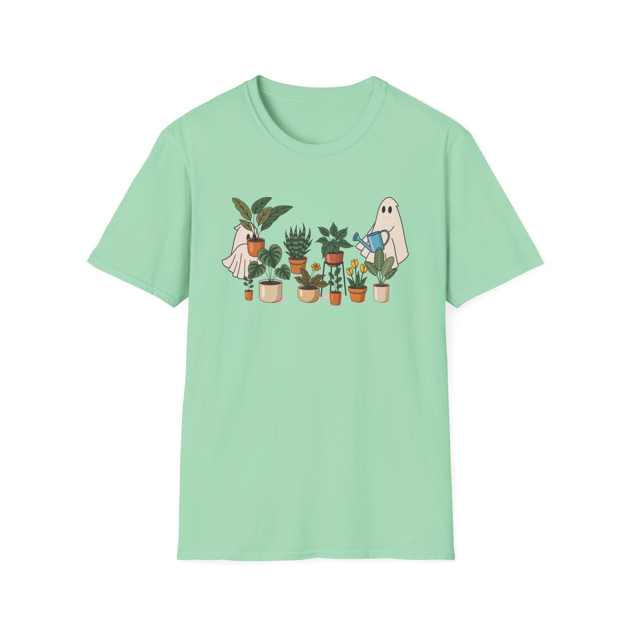Cute Plant Ghost Unisex T-Shirt, Gardening Gift, Plant Lover Tee