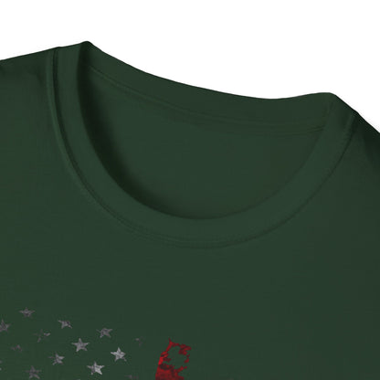 Patriotic Firefighter Graphic T-Shirt | Unisex Softstyle Tee for Heroes,,,..