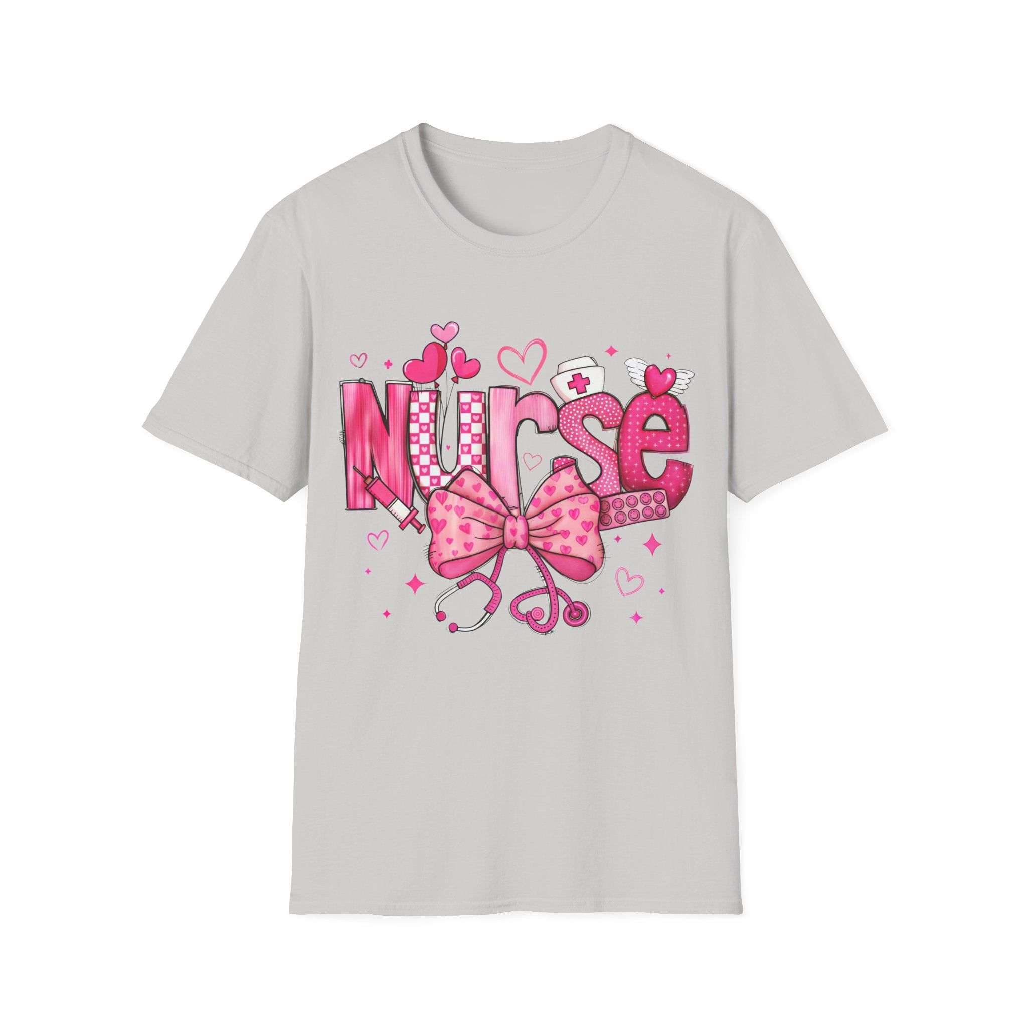 Cute Nurse T-Shirt with Bow Design - Perfect Gift for Healthcare Heroes