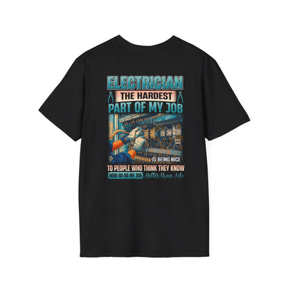 Electrician Humor T-Shirt | Gifts for Electricians | Job Appreciation Tee | Fun Work Shirt | Birthday or Holiday Gift